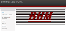 Tablet Screenshot of bhmpipesupply.com